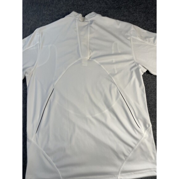 Adidas Shirt 1/4 Zip Mens Extra Large Tennis Soccer Clima365 White Formotion XL - Picture 9 of 15